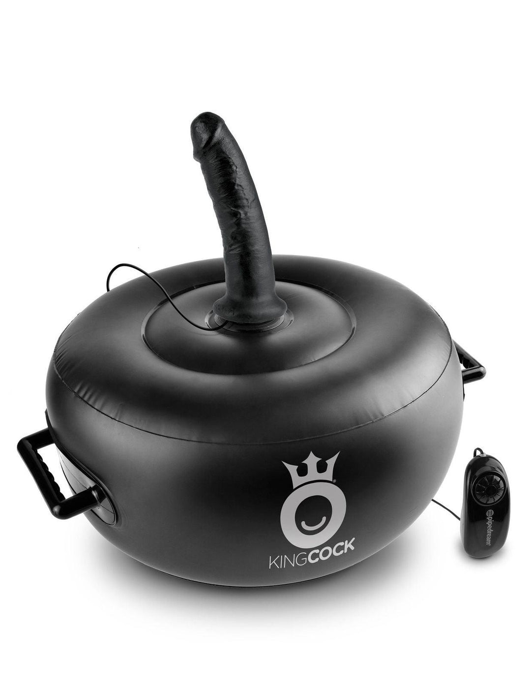 Pipedream King Cock Deluxe Vibrating Inflatable Hot Seat - Black