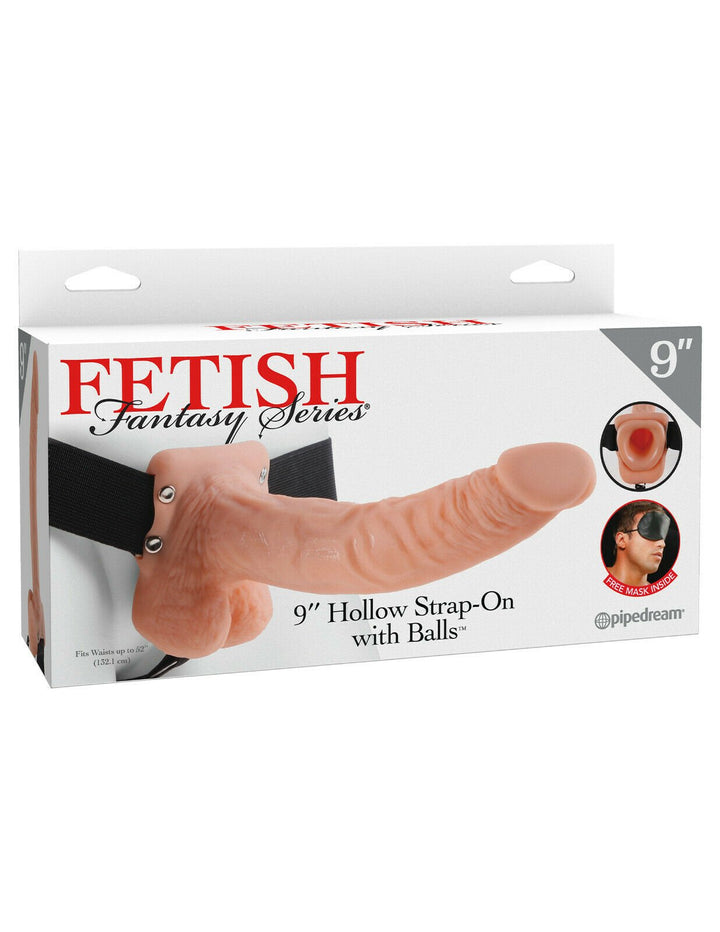 Fetish Fantasy Series 9" Hollow Strap-On with Balls