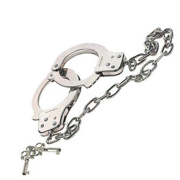 NMC Chrome Handcuffs with Extended 19" Chain