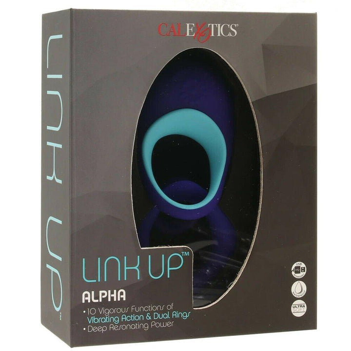CalExotics Link Up Alpha Rechargeable Vibrating Cock Ring