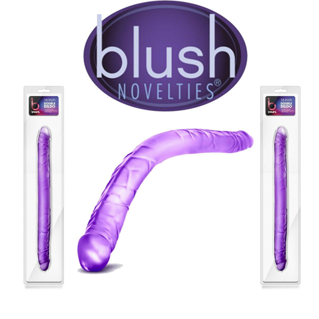Blush Novelties B Yours 16" Double Dildo - Purple