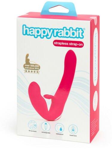 Happy Rabbit Rechargeable Strapless Strap-On Rabbit Vibe