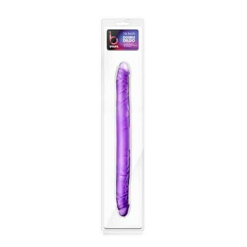 Blush Novelties B Yours 16" Double Dildo - Purple