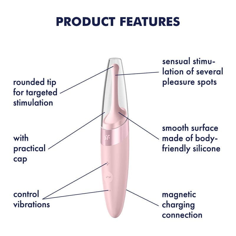 Satisfyer Twirling Delight Tip Vibrator - Rose