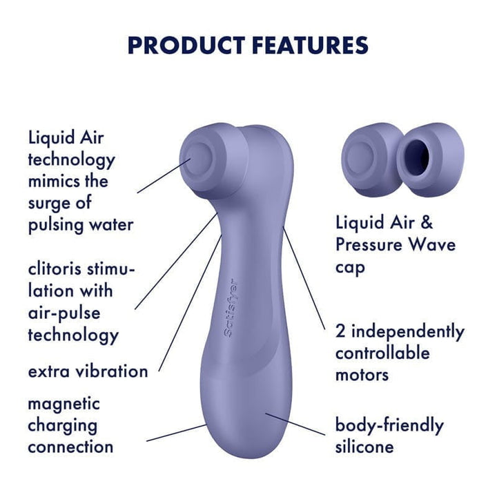 Satisfyer Pro 2 Gen 3 Air Pulse Clitoral Stimulator + Liquid Vibration