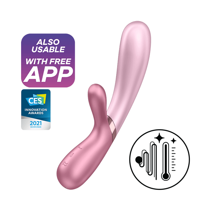 Satisfyer Hot Lover Rabbit Vibrator with App Control - Pink