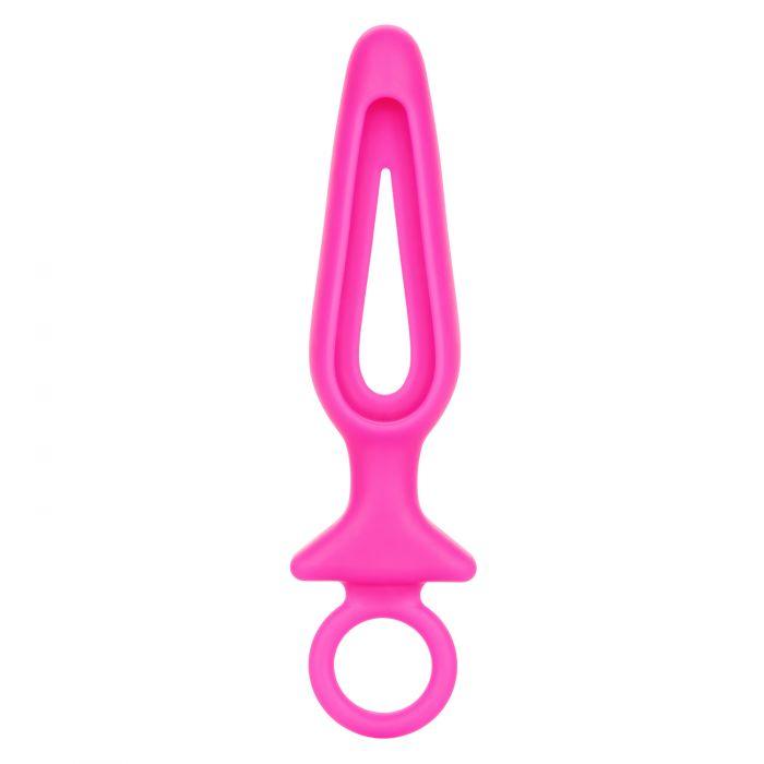 CalExotics Booty Call Silicone Groove Probe Butt Plug with Ring Pull