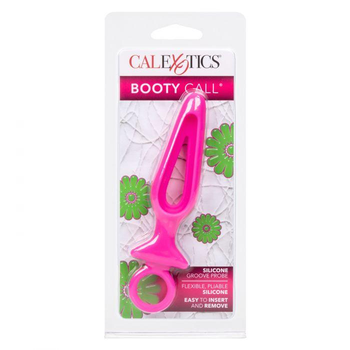 CalExotics Booty Call Silicone Groove Probe Butt Plug with Ring Pull