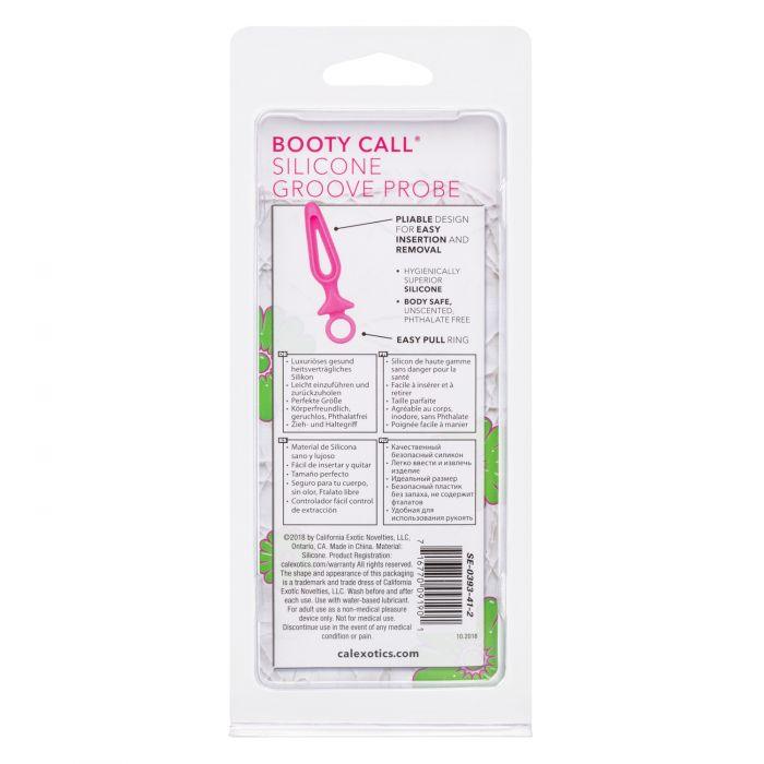 CalExotics Booty Call Silicone Groove Probe Butt Plug with Ring Pull