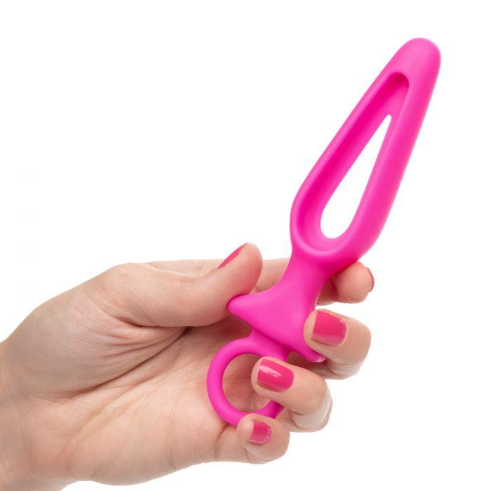 CalExotics Booty Call Silicone Groove Probe Butt Plug with Ring Pull