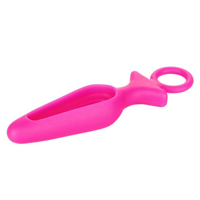 CalExotics Booty Call Silicone Groove Probe Butt Plug with Ring Pull