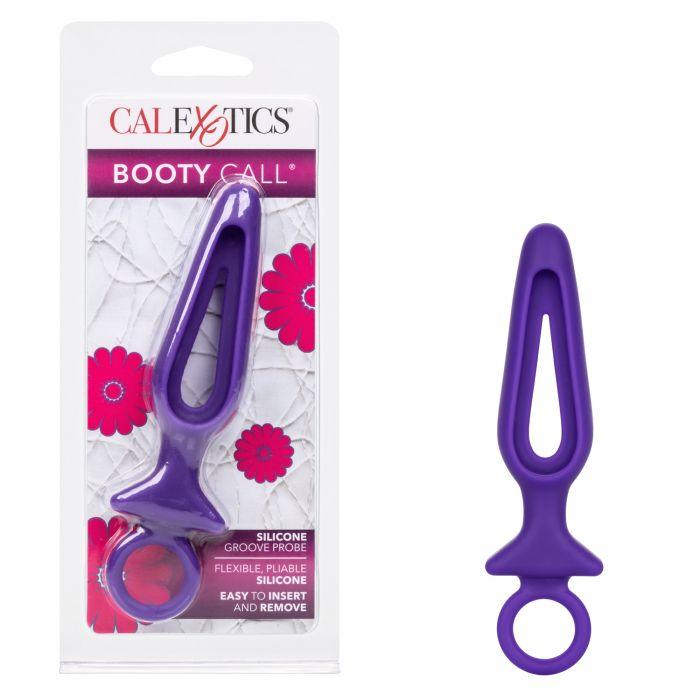 CalExotics Booty Call Silicone Groove Probe Butt Plug with Ring Pull