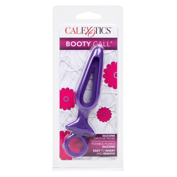 CalExotics Booty Call Silicone Groove Probe Butt Plug with Ring Pull