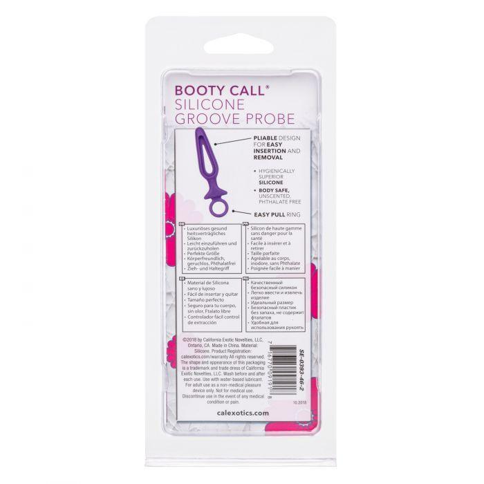 CalExotics Booty Call Silicone Groove Probe Butt Plug with Ring Pull