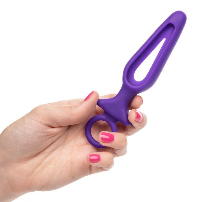 CalExotics Booty Call Silicone Groove Probe Butt Plug with Ring Pull
