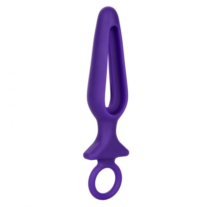 CalExotics Booty Call Silicone Groove Probe Butt Plug with Ring Pull