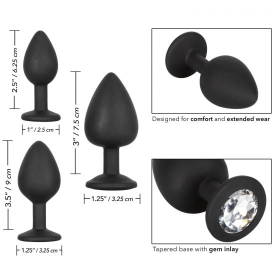 CalExotics Silicone Gem Anal Kit - Black