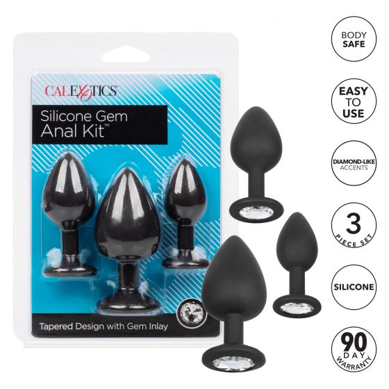 CalExotics Silicone Gem Anal Kit - Black