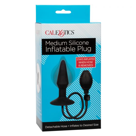 CalExotics Medium Silicone Inflatable Plug with Detachable Hose