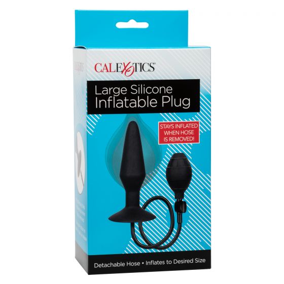 CalExotics Large Silicone Inflatable Plug with Detachable Hose