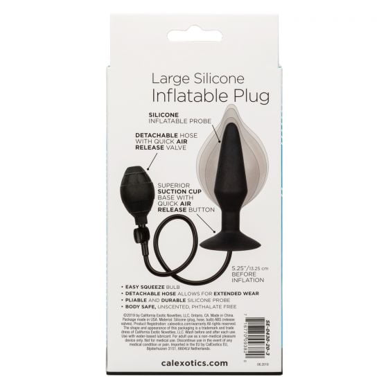 CalExotics Large Silicone Inflatable Plug with Detachable Hose