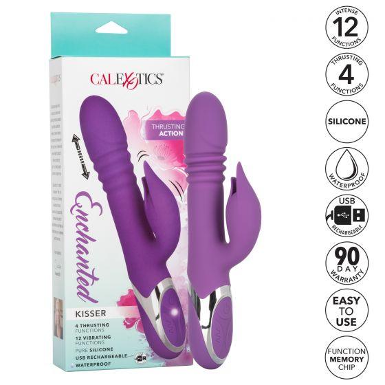 CalExotics Enchanted Kisser Rechargeable Thrusting Vibrator