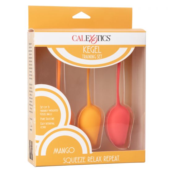 CalExotics Kegel Training 3pc Set - Mango