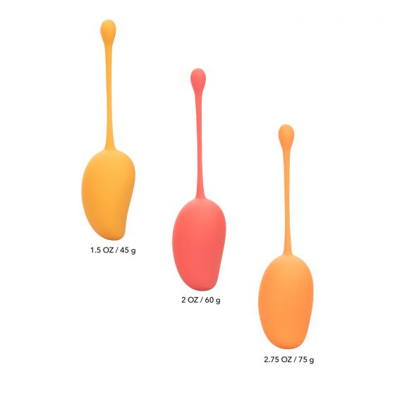 CalExotics Kegel Training 3pc Set - Mango