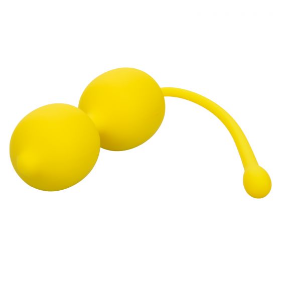 CalExotics Kegel Training 2pc Set - Lemon