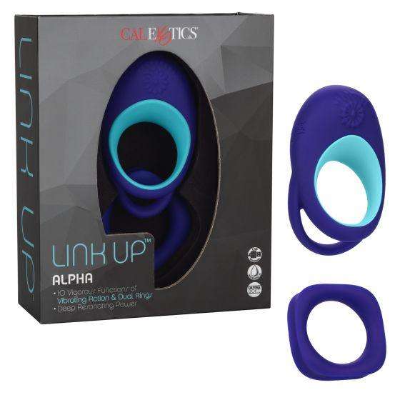 CalExotics Link Up Alpha Rechargeable Vibrating Cock Ring