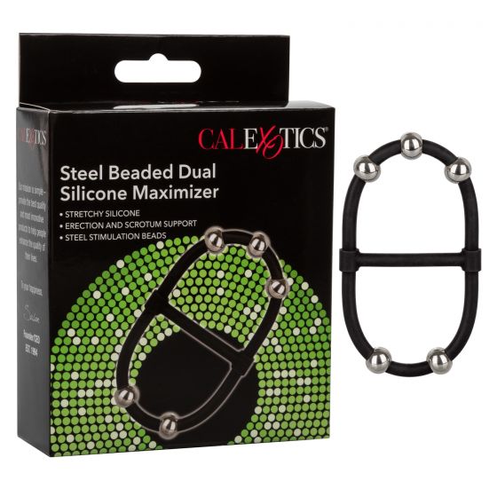 CalExotics Steel Beaded Dual Silicone Maximizer Cage