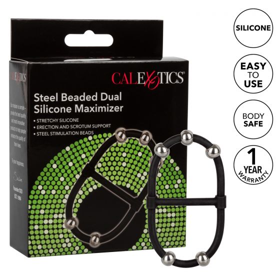 CalExotics Steel Beaded Dual Silicone Maximizer Cage