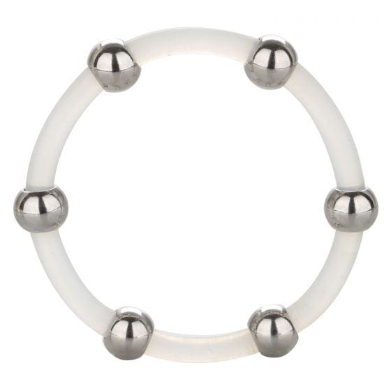 CalExotics Steel Beaded Silicone Ring - X-Large