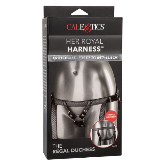 CalExotics Her Royal Harness The Regal Duchess Crotchless Strap-On Harness