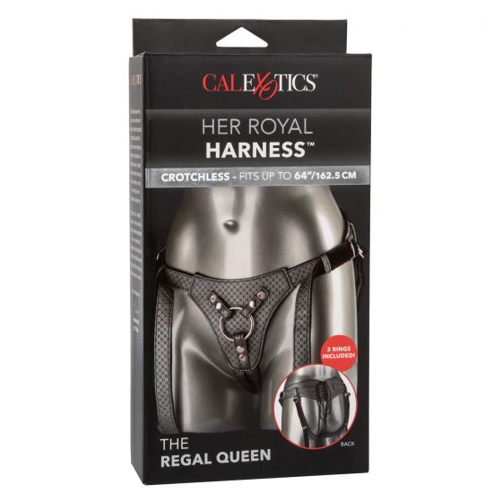 CalExotics Her Royal Harness The Regal Queen Crotchless Strap-On Harness