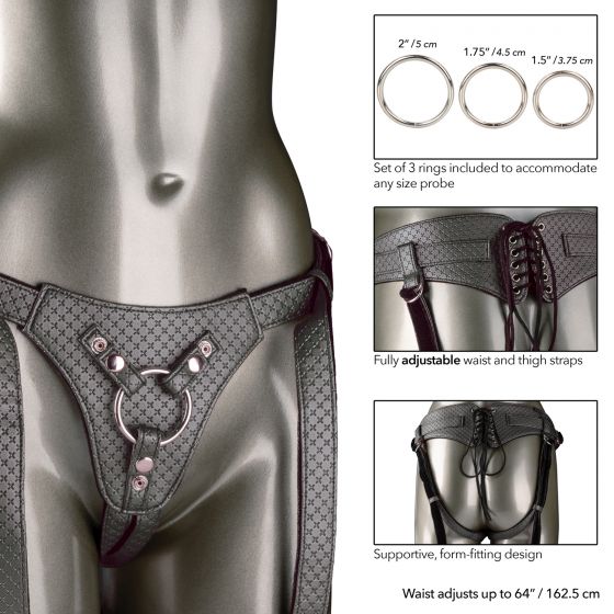 CalExotics Her Royal Harness The Regal Queen Crotchless Strap-On Harness