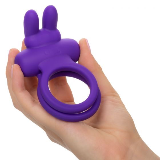 CalExotics Silicone Dual Rockin' Rabbit Vibrating Cock Ring