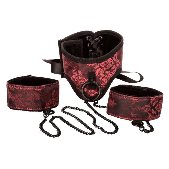 CalExotics Scandal Posture Collar with Cuffs