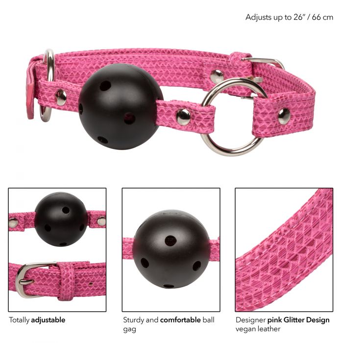 CalExotics Tickle Me Pink Ball Gag