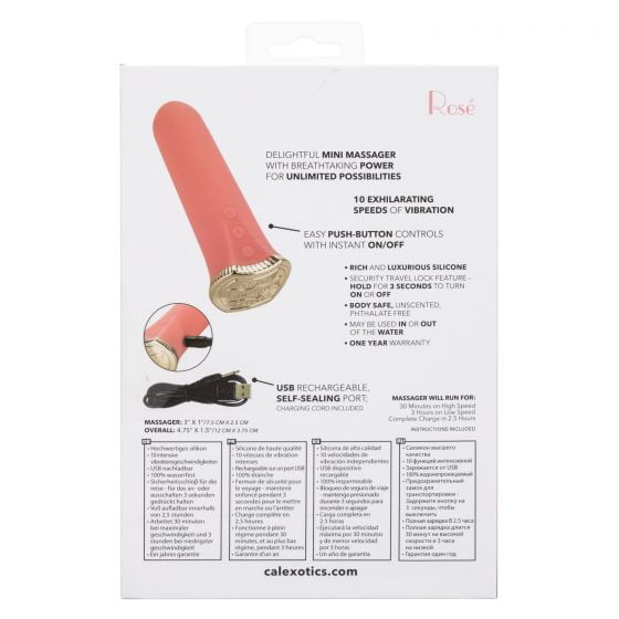 CalExotics Uncorked Rose Bullet Vibrator