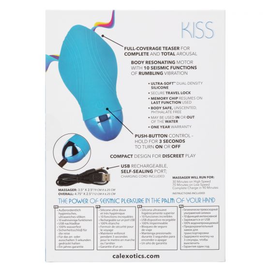 CalExotics Tremble Kiss Massager - Blue