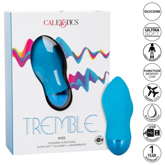 CalExotics Tremble Kiss Massager - Blue