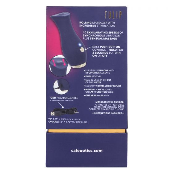 CalExotics Chic Tulip Rolling Massager