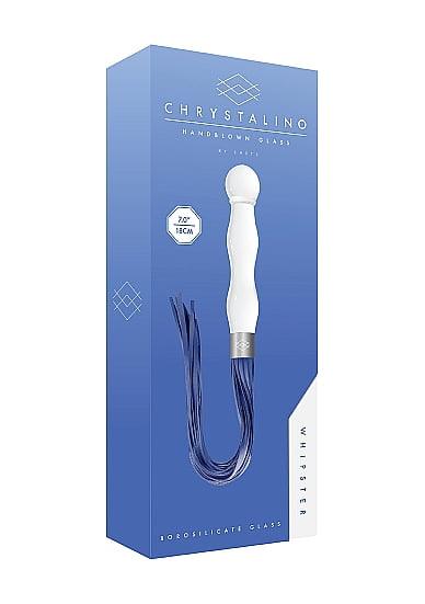 Shots Toys Chrystalino Whipster Glass Anal Plug with Whip