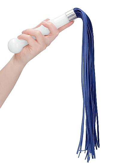 Shots Toys Chrystalino Whipster Glass Anal Plug with Whip