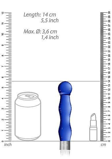 Shots Toys Chrystalino Whipster Glass Anal Plug with Whip