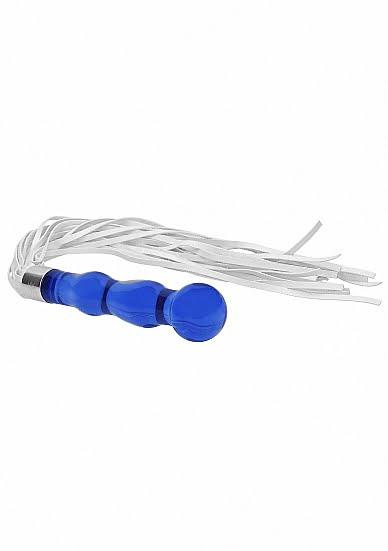 Shots Toys Chrystalino Whipster Glass Anal Plug with Whip