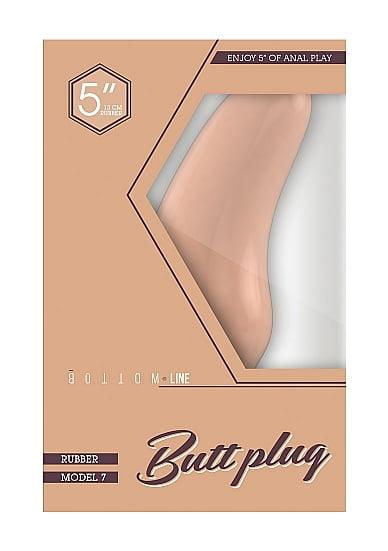 Shots Toys Bottom Line 5" Buttplug - Model 7 - Light