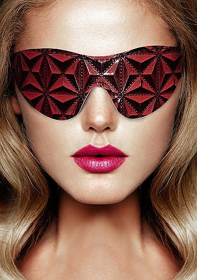 Shots Toys Ouch! Luxury Eye Mask - Burgundy