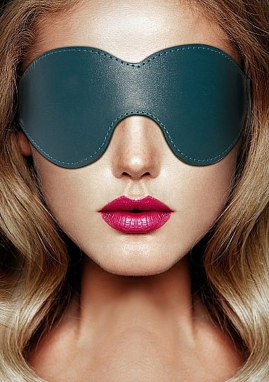 Shots Toys Ouch! Luxurious & Fashionable Eye Mask - Green